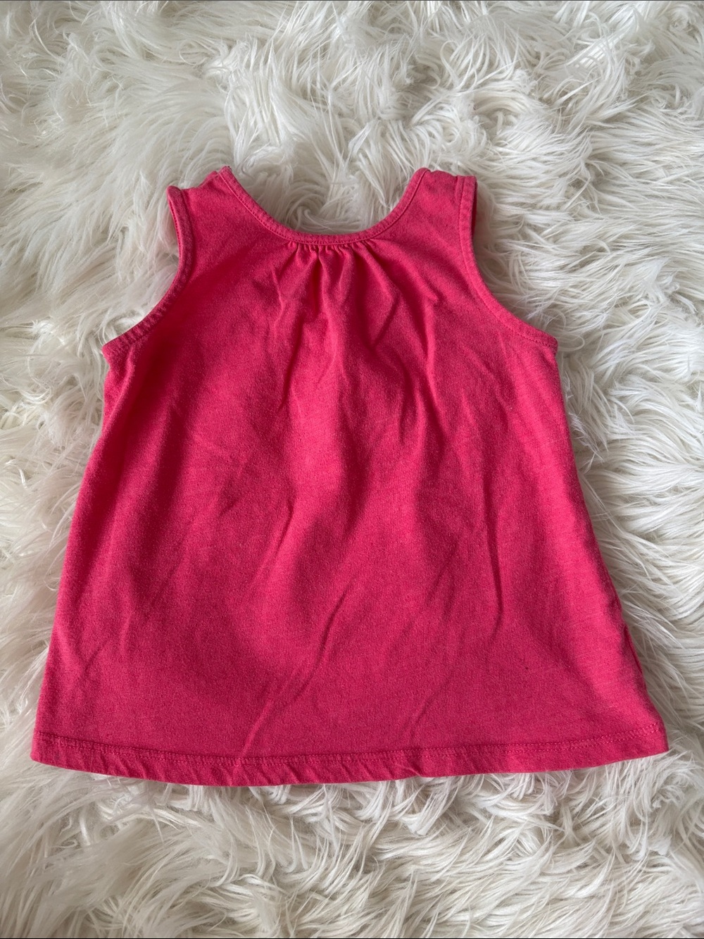 J. Khaki Bright Pink Sleeveless Tank Top for Girls